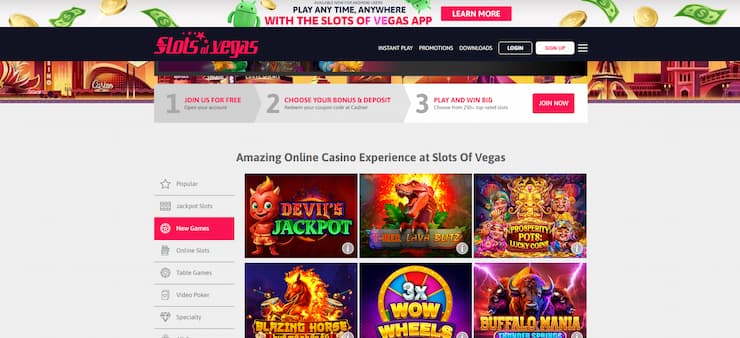 Log in with Inclave on Slots of Vegas casinos.