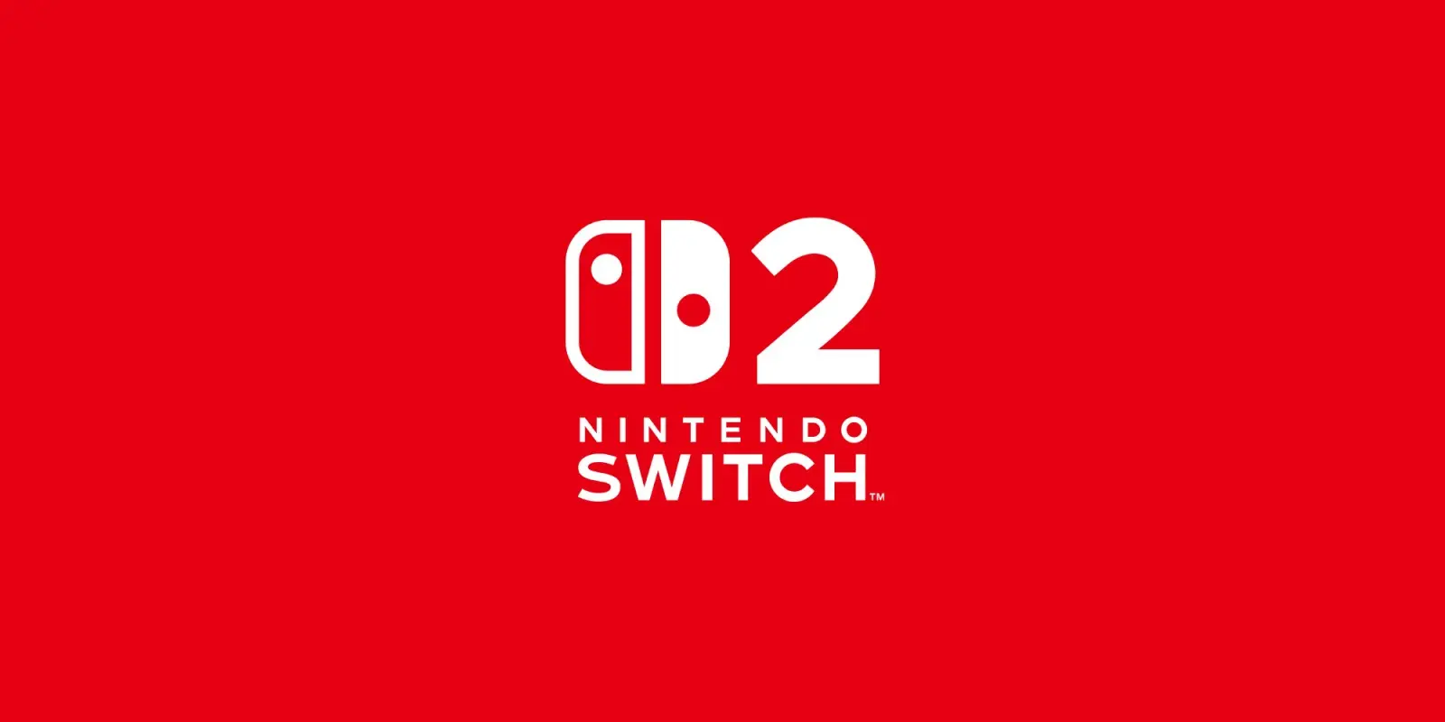 Nintendo Switch 2 logo on a red background
