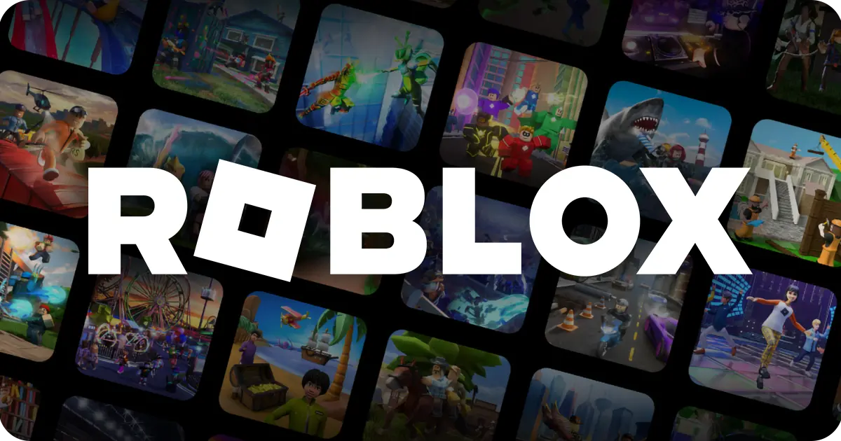 Collage of various Roblox game scenes featuring characters and environments.