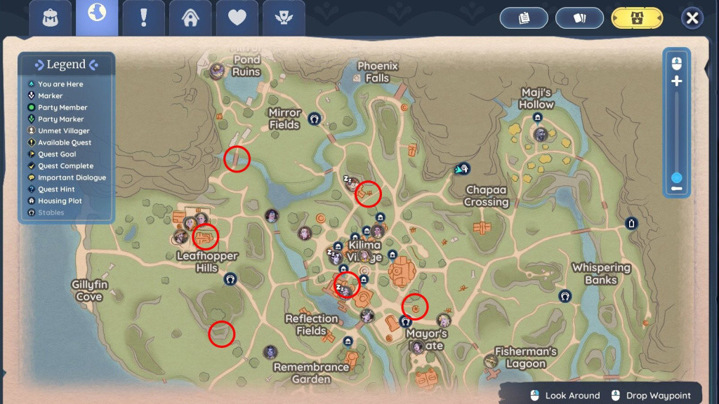 palia events guide winterlights treasure chests how where to find map locations kilima village 