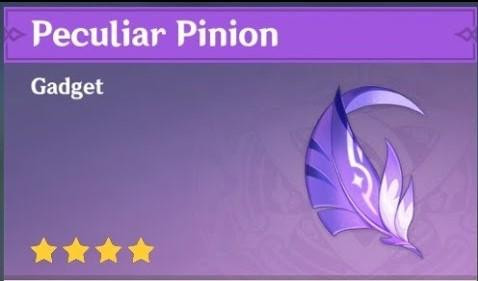 Equip Peculiar Pinion into your gadget slot from the inventory. (Picture: miHoYo)
