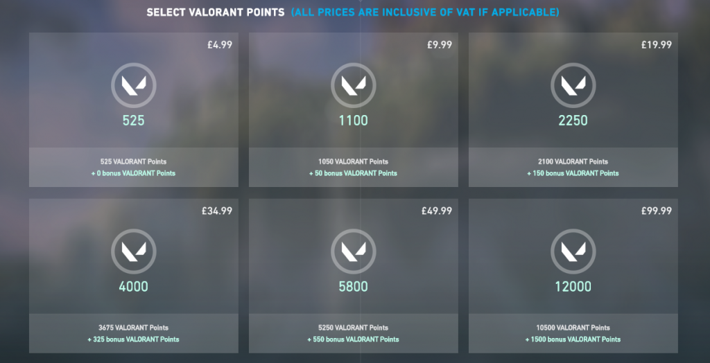 Valorant Point Price in UK