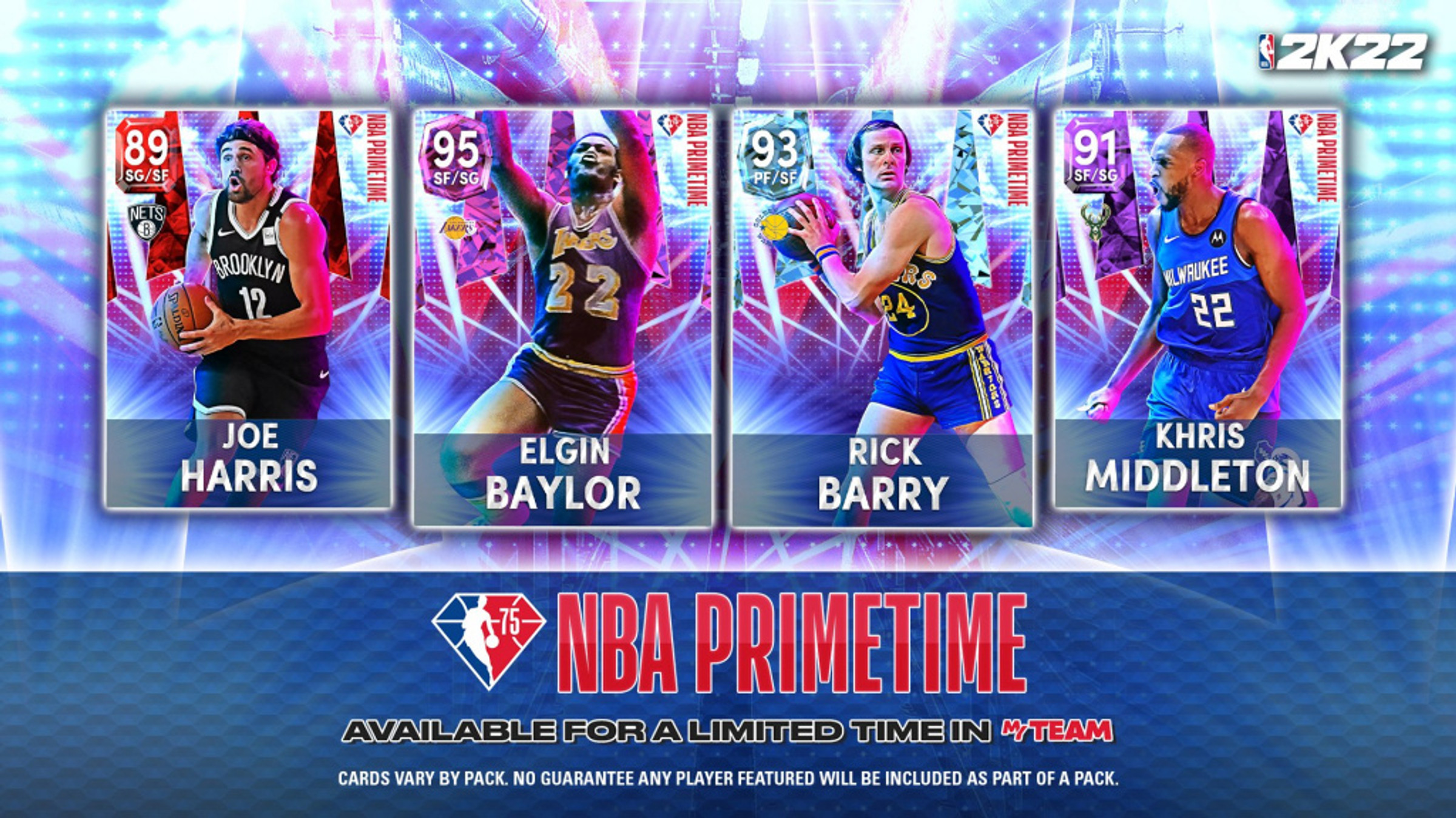 NBA 2K22 celebrates 75th Anniversary with new Primetime items and packs