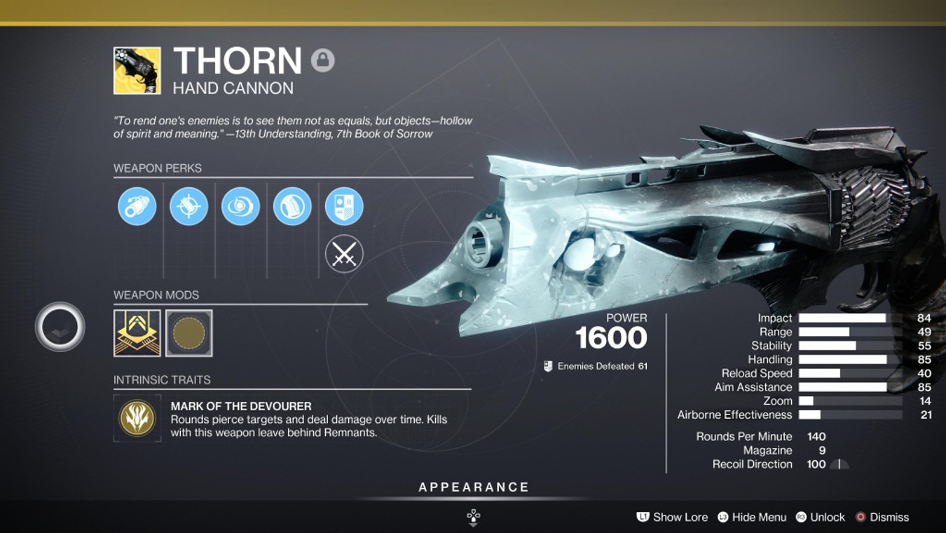 How To Get The Thorn Catalyst In Destiny 2