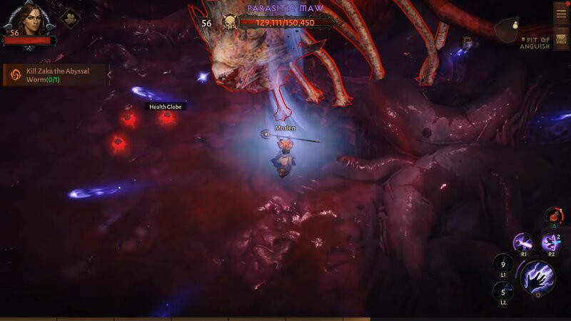 Diablo Immortal Pit of Anguish Guide Location Level Required Set Items And More Heart of Zaka boss fight