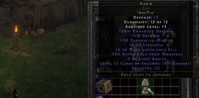 Diablo 2 resurrected runeword combinations guide requirements Nadir