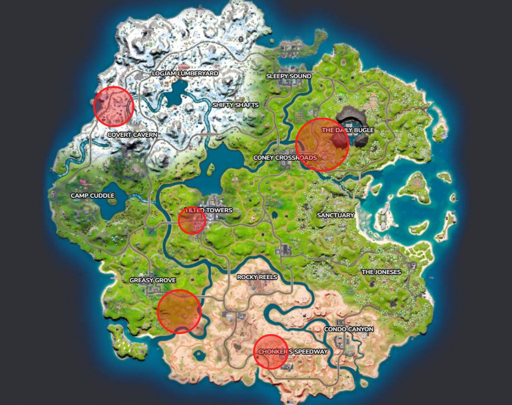 Fortnite Chapter 3 Chicken Spawn Locations