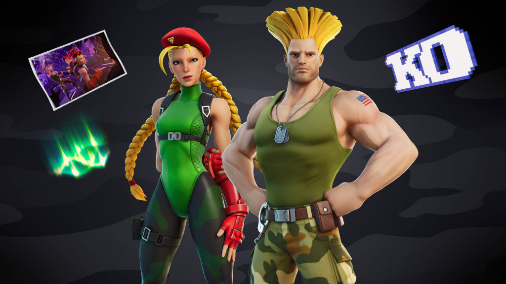 Cammy and guile fortnite skins