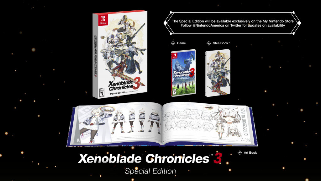 xenoblade chronicles 3 nintendo action rpg special edition release base game steel case artwork