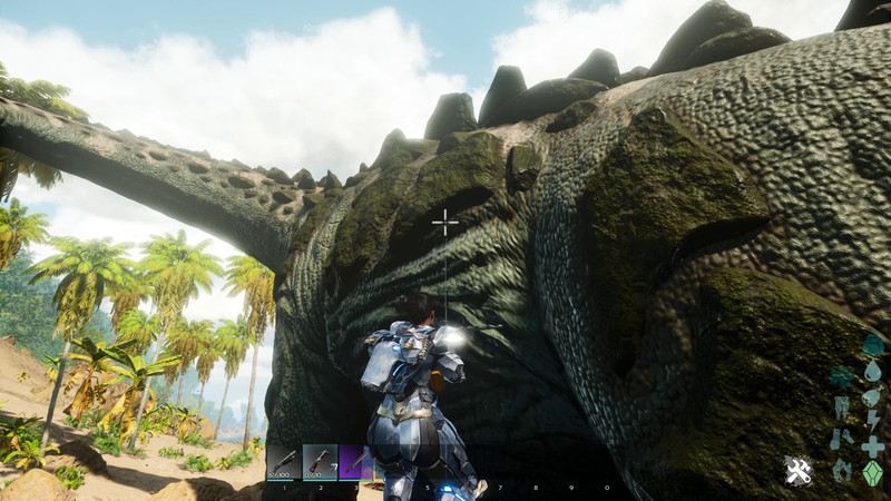 ARK Survival Ascended How To Solo The Titanosaur Grapple to its back