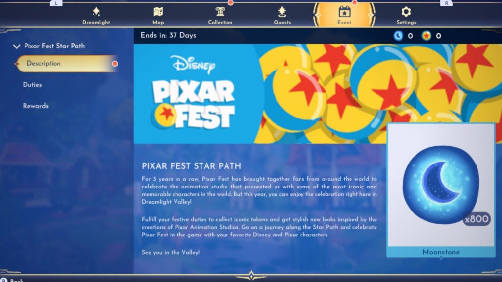 pixar star fest path