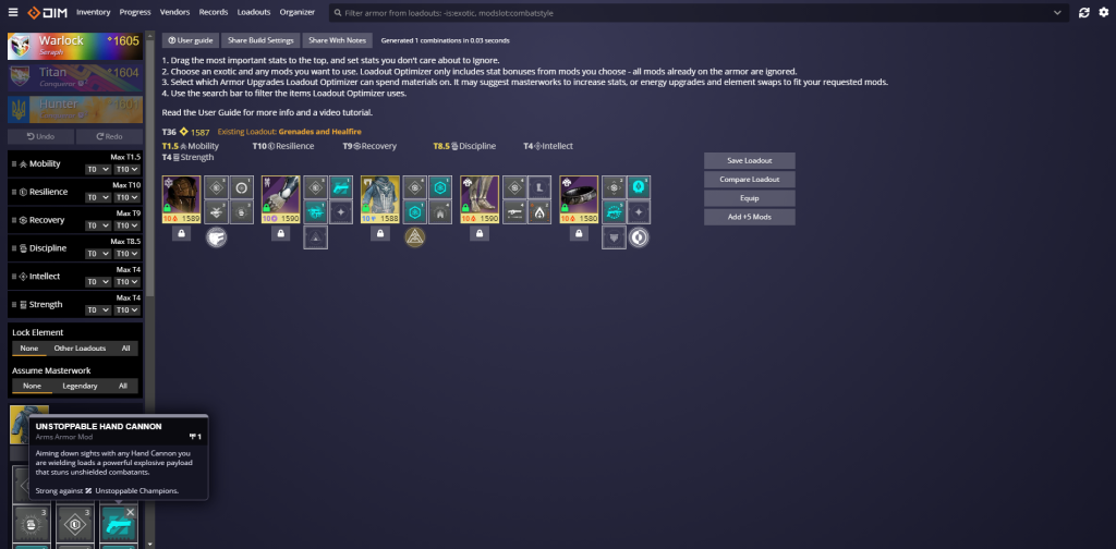 Destiny 2 DIM How To Use Item Manager To Create Custom Loadouts GINX TV