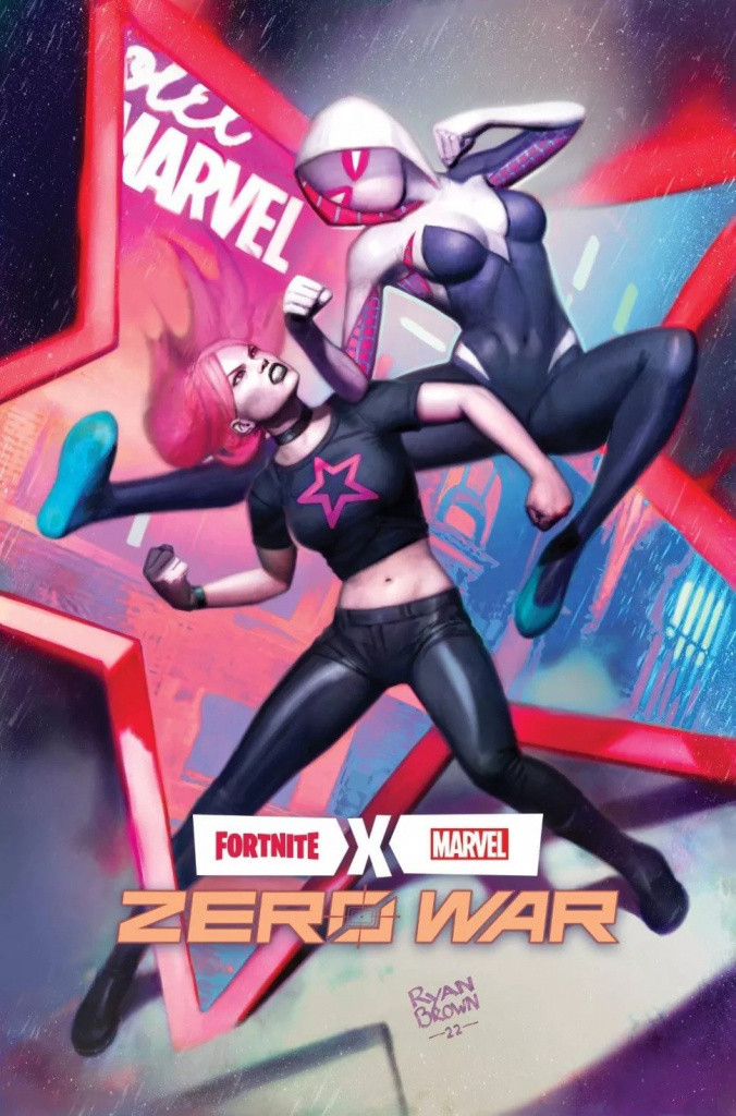 marvel cover fortnite gwen stacy skin outfit leak