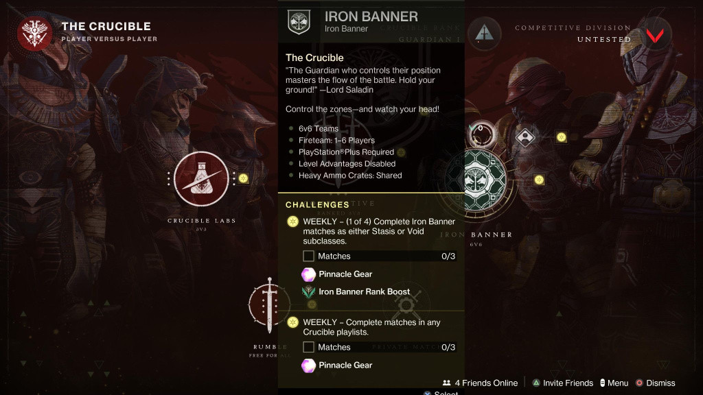 All Destiny 2 Season of the Seraph Iron Banner Weekly Challenges GINX TV