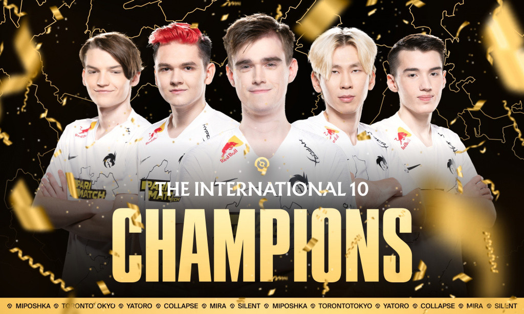 The International 10 champions Team Spirit