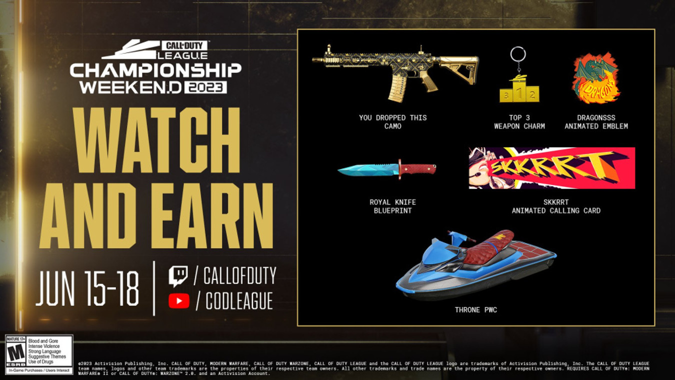CDL Championship Weekend 2023 Viewership Rewards: All Items, How To Earn, Watch