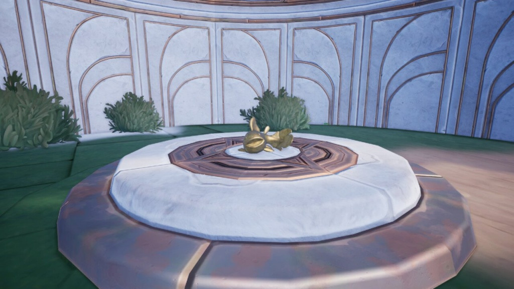 Look inside the rounded tower on the final island to pick up this Golden Ancient Fish. (Picture: Singularity 6 / Ashleigh Klein)