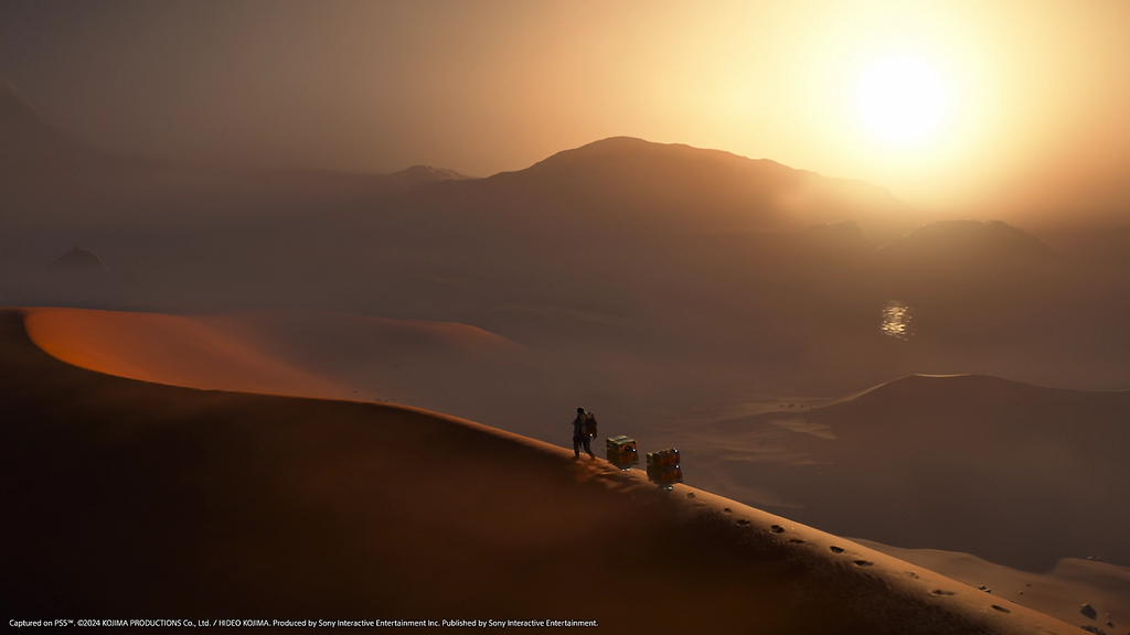 death stranding 2 playstation state of play screenshots open world environment screenshots desert