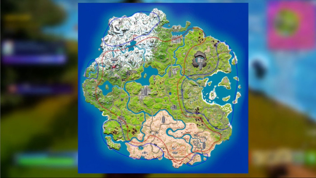 fortnite why red blue lines map chapter 3 season 2