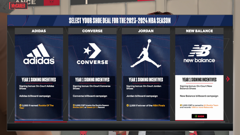 Can you have multiple shoe deals in NBA 2K24