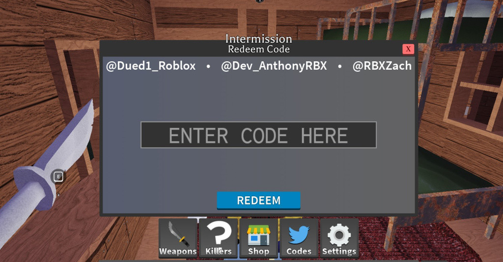 roblox survive the killer how to redeem codes expired codes working codes
