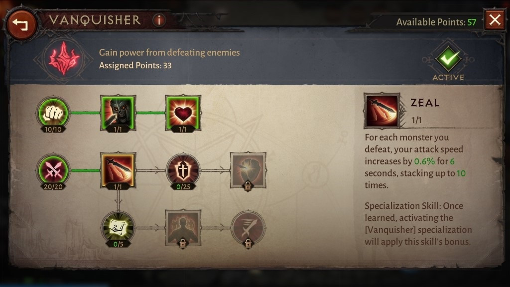 Diablo Immortal max level character paragon levels trees nodes maximum