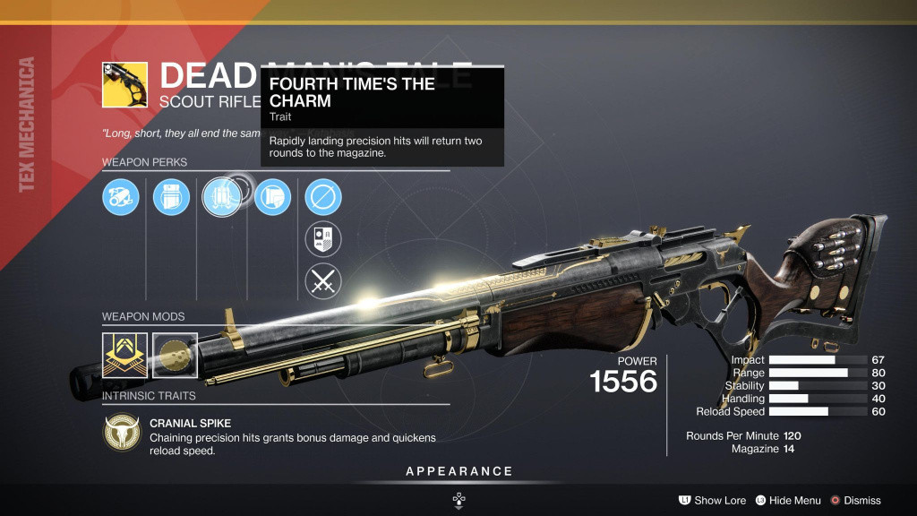Destiny 2 Dead Man's Tale God Roll for PvP And PvE GINX TV