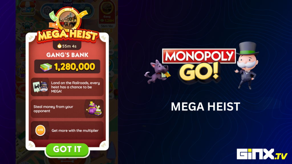 Mega Heist event in Monopoly Go