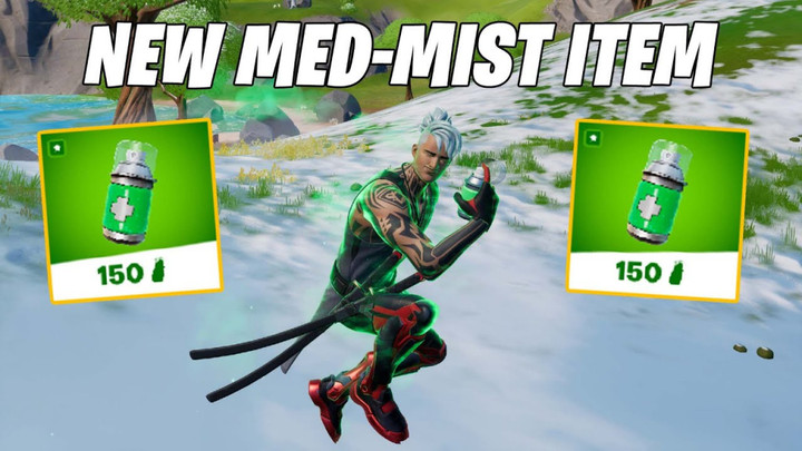 How to use a Med-Mist while sliding in Fortnite Chapter 3