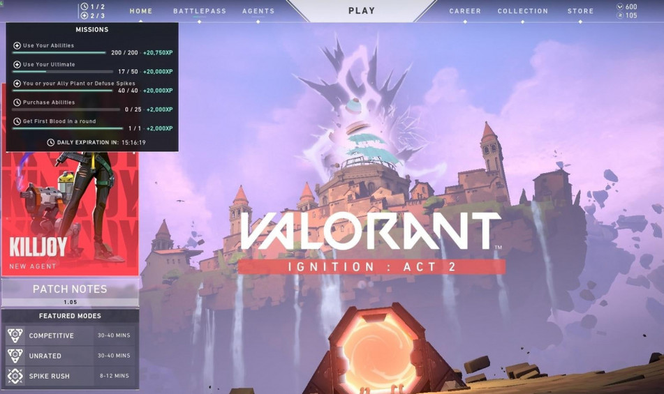 Valorant weekly challenges