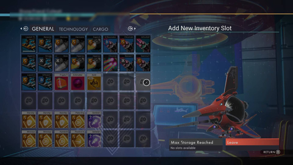 No Man's Sky How to Increase Starship Storage with Augmentation GINX TV