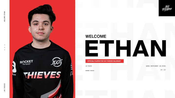 100T sign CSGO's Ethan to Valorant roster, announcement made on same day as depar
