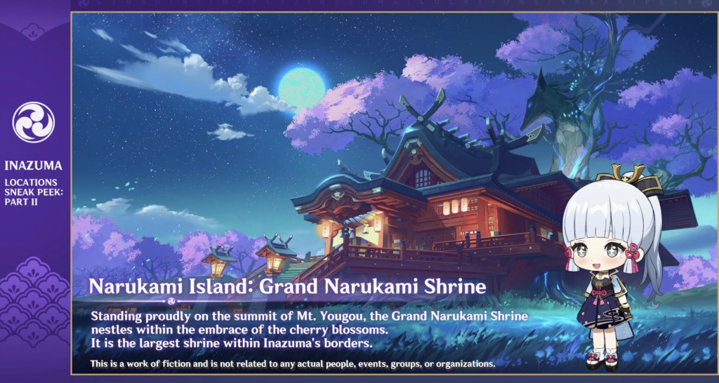 Genshin Impact 1.7 preview Narukami Island