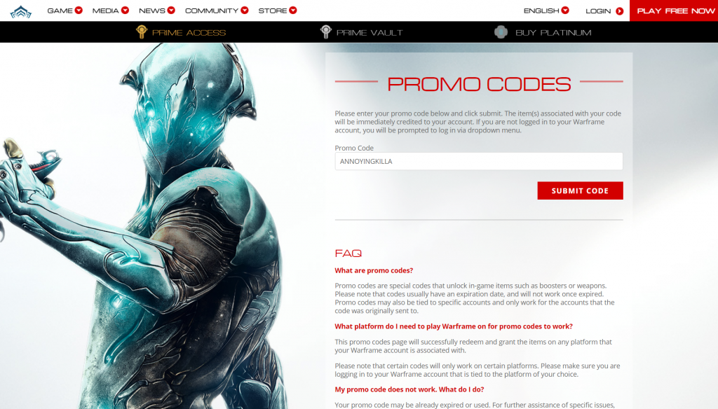 Warframe Codes (September 2023) Free Promo Glyphs, Platinum and How To