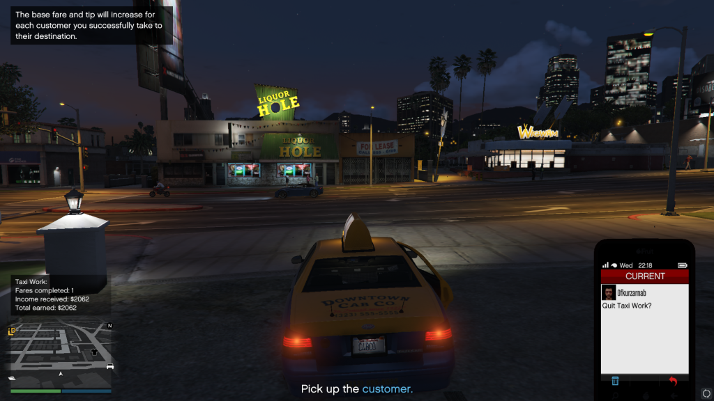 How to Quit Taxi Work in GTA Online.