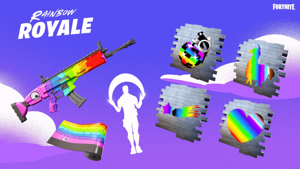 Fortnite Rainbow Royale 2022 free items