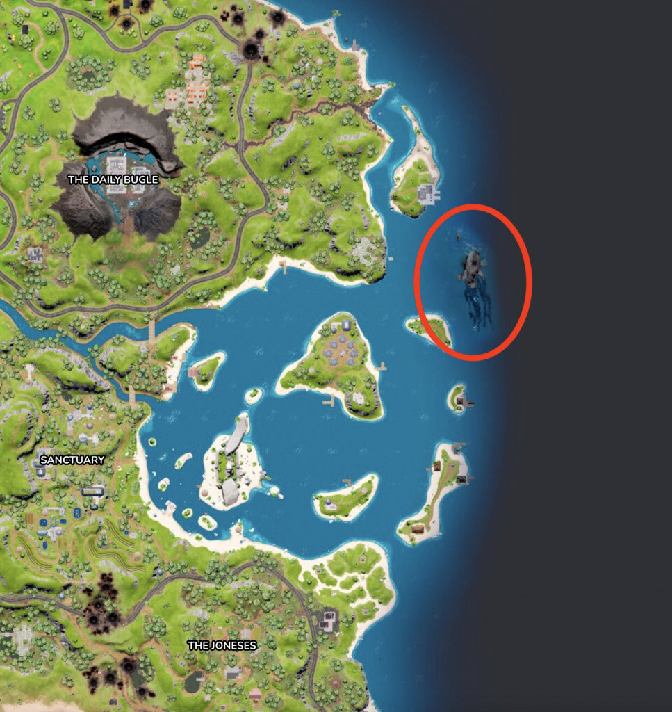 Fortnite Daily Rubble location on map