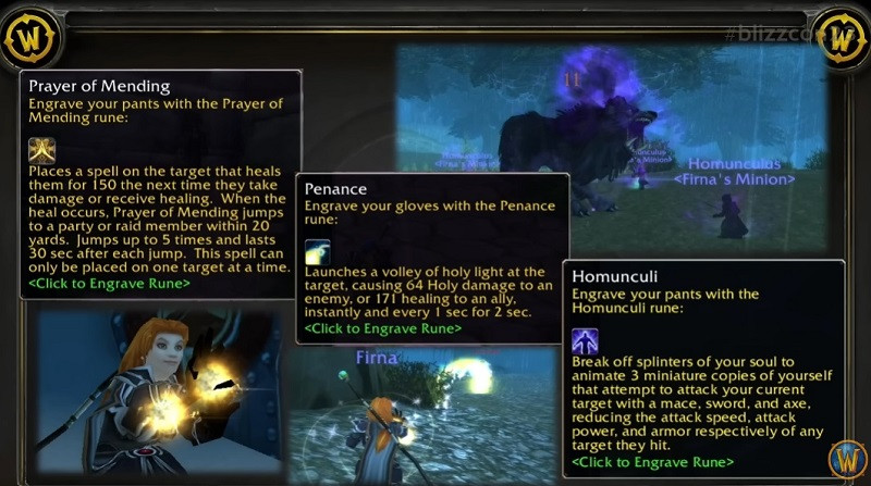 Wow classic priest runes season of discovery item slots effects powers world of warcraft