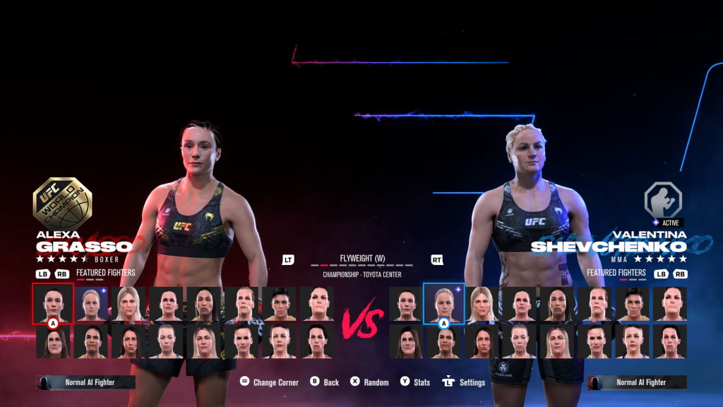 UFC 5 Roster Ratings Women's Flyweight