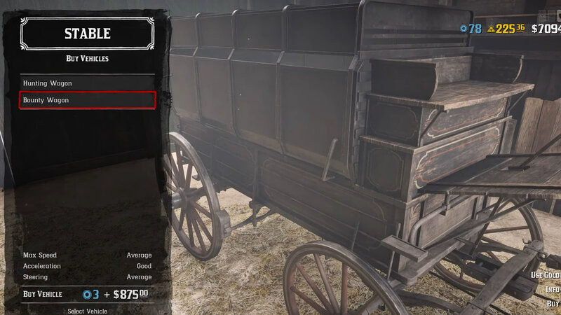 Red Dead Online Bounty Hunter Wagon How To Get And Cost