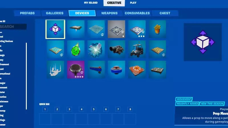 Fortnite Creative mode all devices