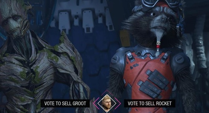 sell groot rocket choice guardians of the galaxy choice consequences rewards