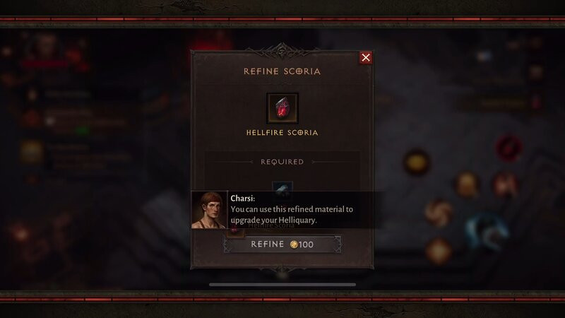 Diablo Immortal Helliquary Guide How To Get, Upgrade Scoria And More upgrade using Scoria