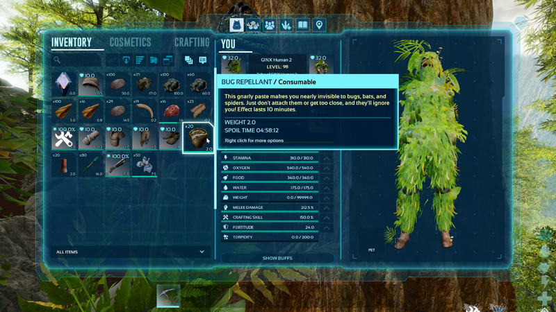 Ark Survival Ascended How To Tame Bees Equipment