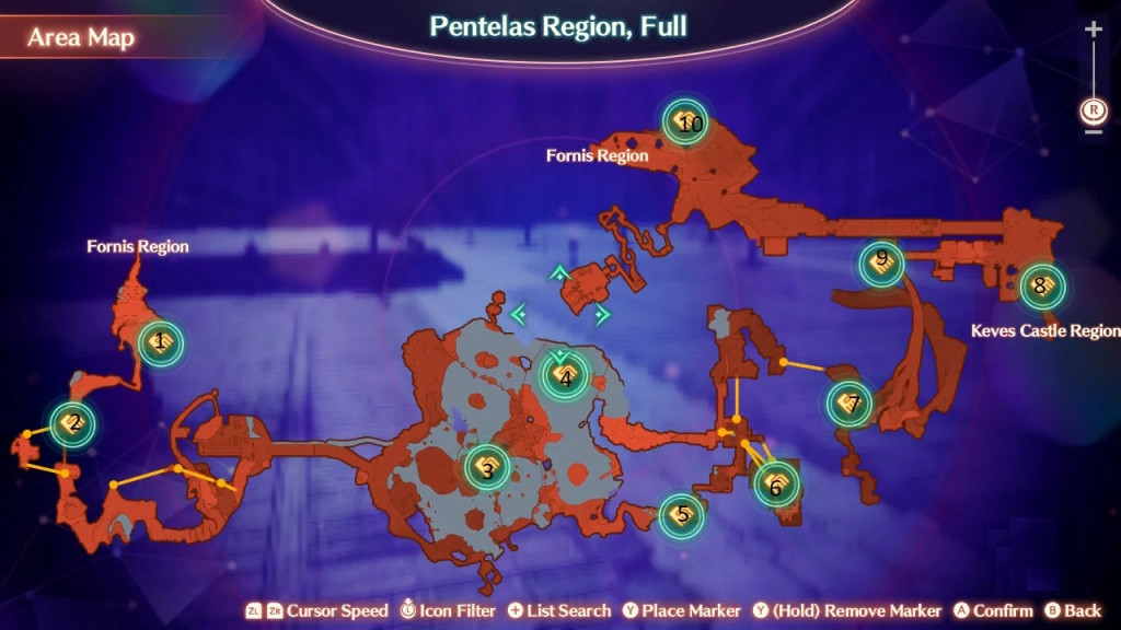 Pantelas Region All Rest Spots in Xenoblade 3