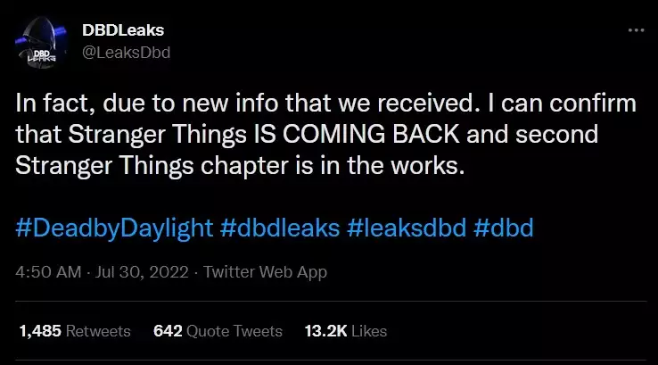 DBDLeaks Twitter