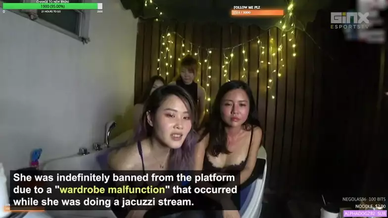 IN FEED: Kiaraakitty NSFW jacuzzi stream ban lifted by Twitch