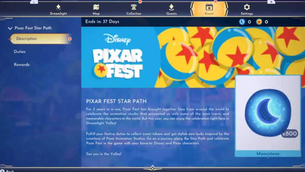 pixar star fest path