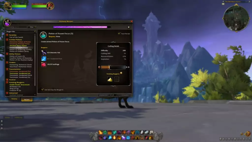 World of Warcraft Dragonflight Profession Updates