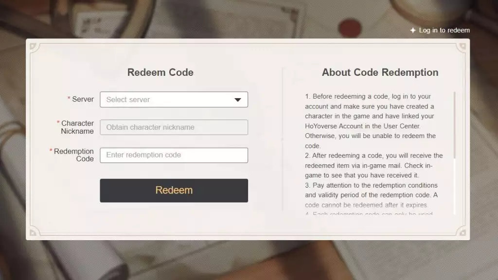 genshin impact 3.1 update redeem codes redemption code website